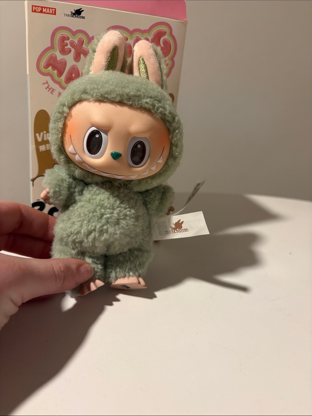 POP MART Labubu “Green Grape” – The Monsters Exciting Macaron Vinyl Face Plush 💚